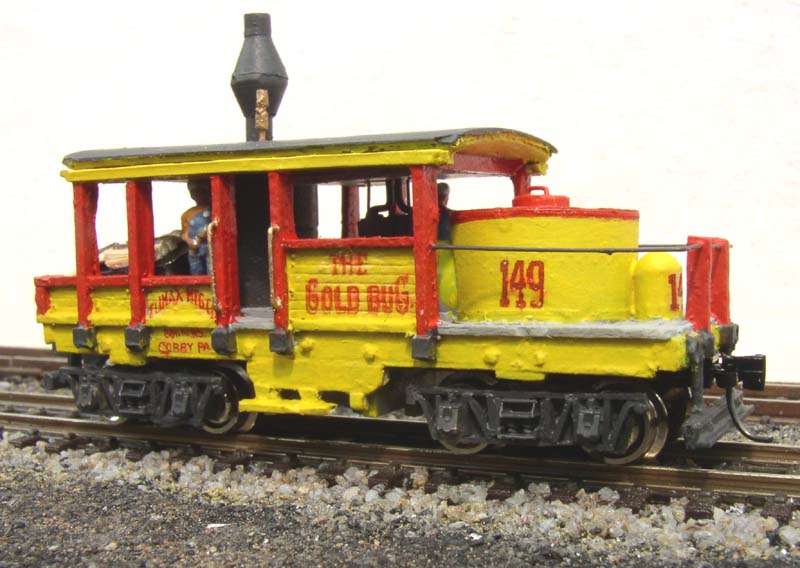 N scale custom painting Gold Bug 149