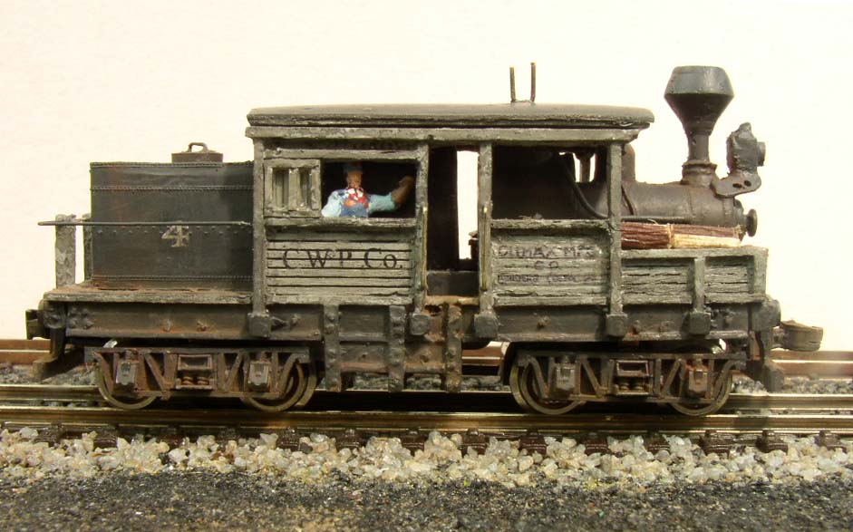 N scale custom painting weathering Climax locomotive